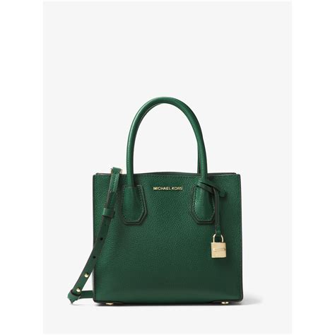 michael kors mercer medium messenger true green|Michael Kors mercer gallery medium.